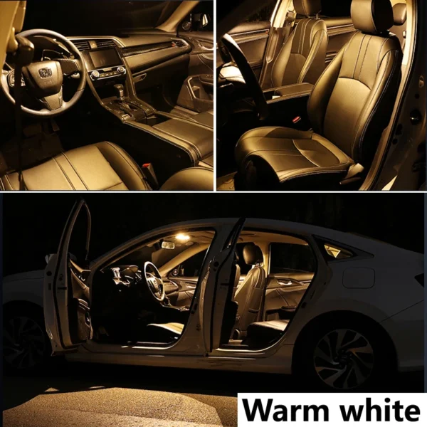 Complete LED Bulb Interior Dome Foot Door Plate Light Kit For Mercedes Benz E Class W211 S211 E270 E300 E320 E350 E500 2002-2008 - Image 5