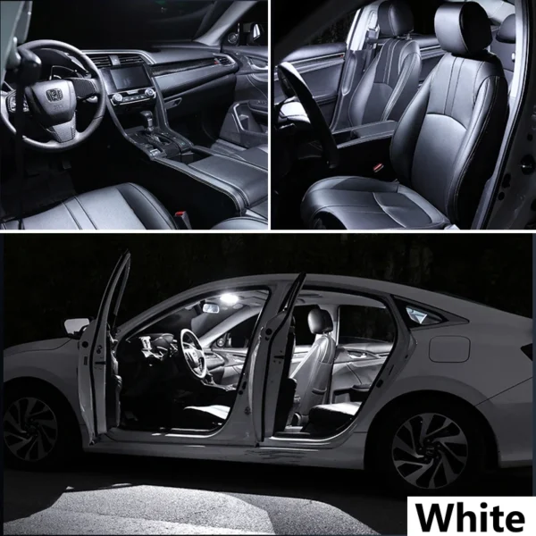 Complete LED Bulb Interior Dome Foot Door Plate Light Kit For Mercedes Benz E Class W211 S211 E270 E300 E320 E350 E500 2002-2008 - Image 3